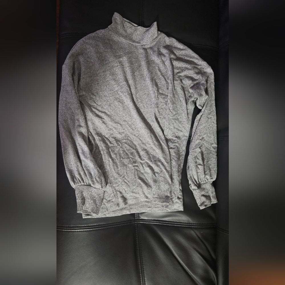 Maurices Mockneck Grey Sweater Lightweight